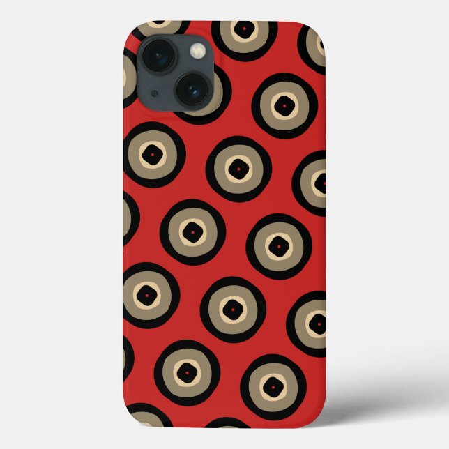 Padrão vermelho e preto clássico (Verso)