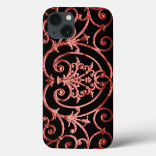 Padrão vermelho e preto de rolagem Case-Mate iPhon