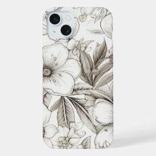 Padrão Vintage Floral Sepia (11)
