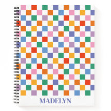 padrão xadrez colorido monograma personalizado nom