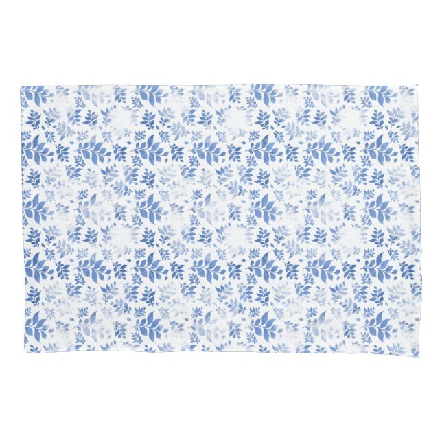 Padrão xadrez de folha de salgueiro azul e branco (Frente)