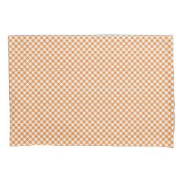 Padrão xadrez laranja e branco