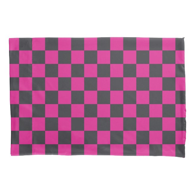 Padrão xadrez magenta e fumaça (Frente-Esquerda)