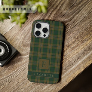 Padrão Xadrez Marrom Verde Bege Personalizado