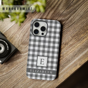 Padrão Xadrez Personalizado Preto Branco Cinza