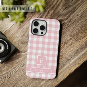 Padrão Xadrez Rosa Pastel Macio Branco Personaliza