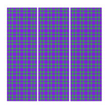 Padrão Xadrez Verde Roxo