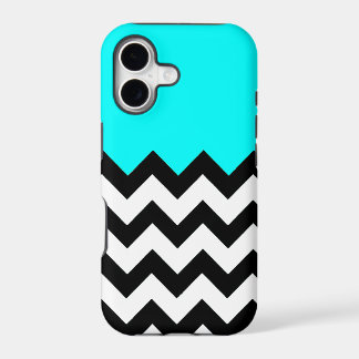 Padrão-Zigzag-Azul-Aquamarinho-no-Preto-e-Branco