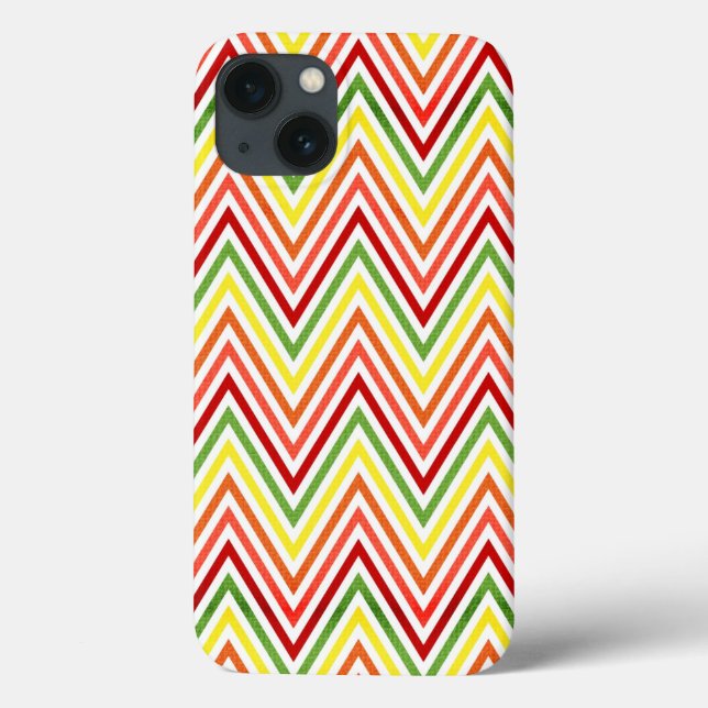 Padrão Zigzag Chevron Colorido (Verso)