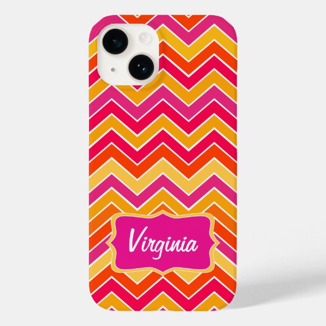 Padrão zigzag Chevron multicolor (Verso)