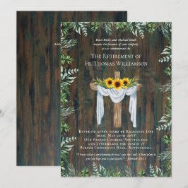 Padre Pastor Deacon Ministro Retirement Sunflower