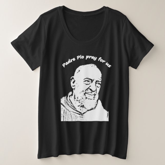 Padre Pio T-Shirt (Frente do Design)