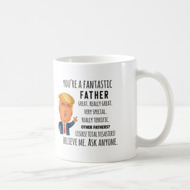 Padre Trump, Pai engraçado Aniversário, caneca Dia (Direita)