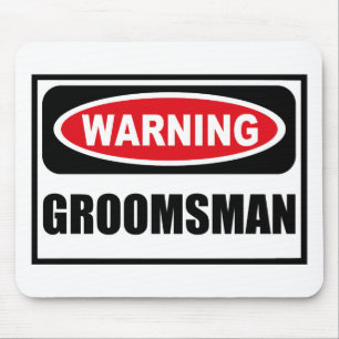 PADRINHO DE CASAMENTO de advertência Mousepad