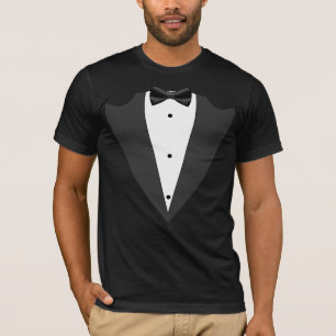 Padrinho de casamento Tuxedo, melhor camiseta bran