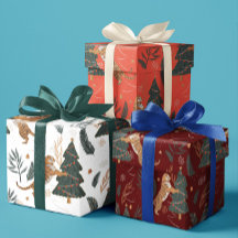 Padrões de árvores de Natal e tigres fundo persona