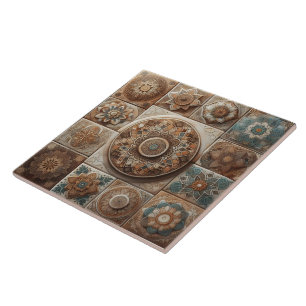 Padrões de Azulejo Intriciados Terrestres