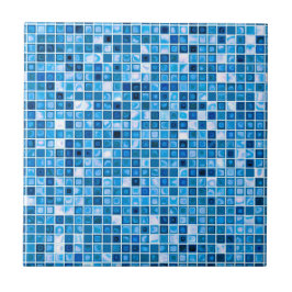 Padrões De Azulejos De Mosaico Azul 'Watery'