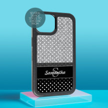 Padrões de Bolinhas Menino Falsa Glitter e Monogra