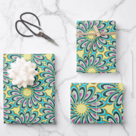 Padrões de Burst Petal Retro Vortex