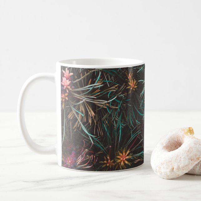 Padrões de Canecas Vibrantes: Loja Zazzle Hits! (Com Donut)