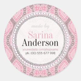 Padrões De Cor-De-Rosa Tribal Feitos Por Etiquetas