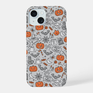 Padrões de Doodle de Halloween para Crianças Bonit