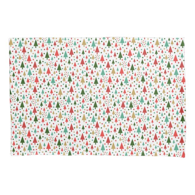 Padrões de Natal - paisagem de árvores coloridas (Frente)