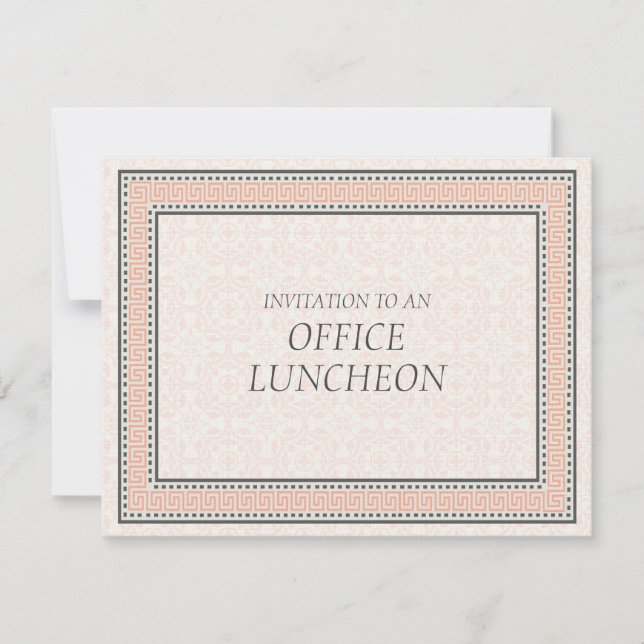 Padrões e Bordas 1 Convite para almoço no Office (Frente)