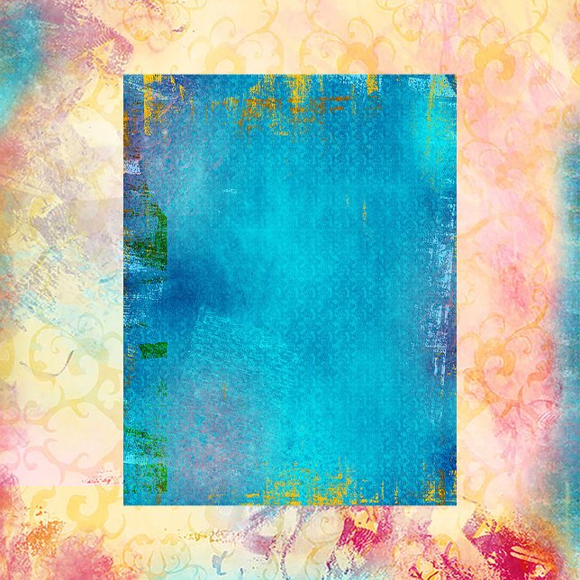 Padrões e pinturas de papel de scrapbook azul Dama (Criador carregado)