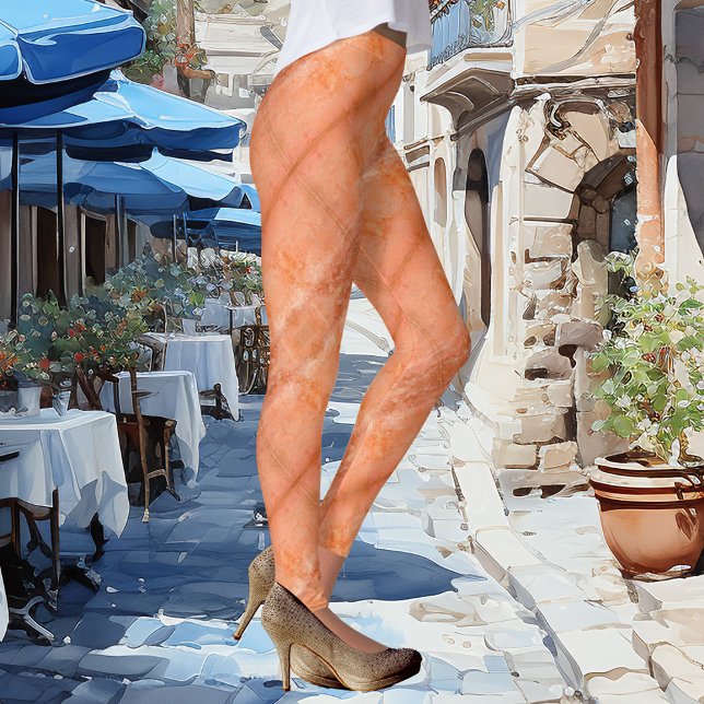 Padrões geométricos marmoreados - Leggings Design  (Modern leggings with an Italian marble inspired geometric pattern design in terra cotta colors)