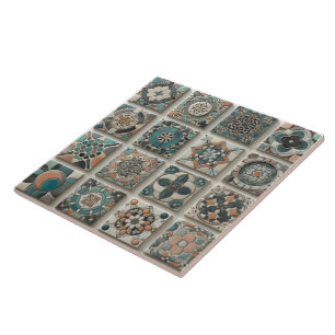 Padrões vibrantes em Azulejos cerâmicos