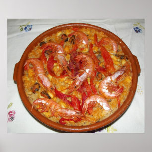 Paella De Marisco Póster