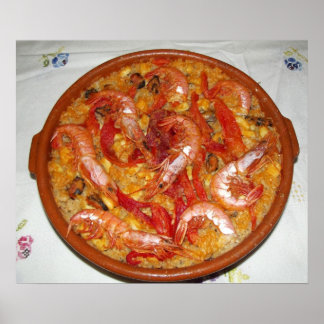 Paella De Marisco Póster