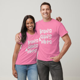 pães Guns & naps design de capuz de camisa engraça