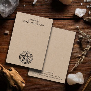 Pagan Wiccan Pentacle Jewelry Earring Kraft