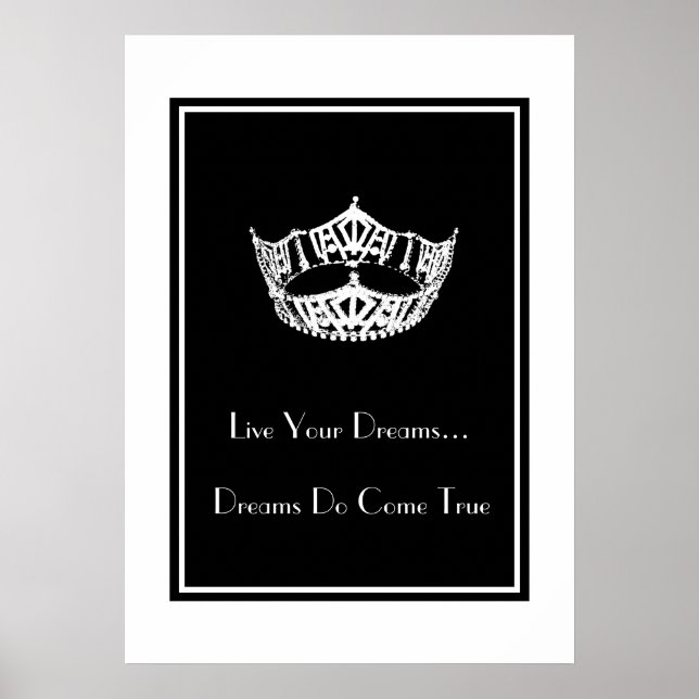 Pageant Crown Live Your Dreams Poster (Frente)