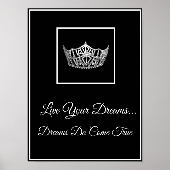Pageant Crown Live Your Dreams Poster (Frente)