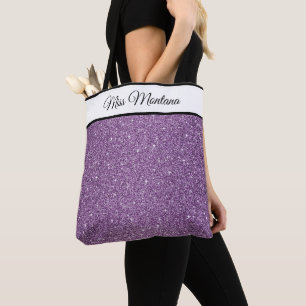 Pageant Faux Glitter Tote Bag
