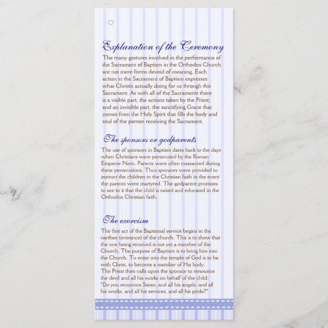 Página 2/5 Programa de Batismo da Igreja Ortodoxa  (Frente)