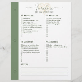 Página Binder de Linha do Tempo do Planejador de C