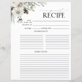 Página Binder de Receita de Chá de panela Floral M