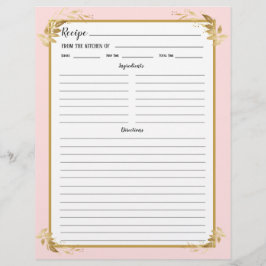 Página Binder de Recipiente de Folhagem Dourada Co