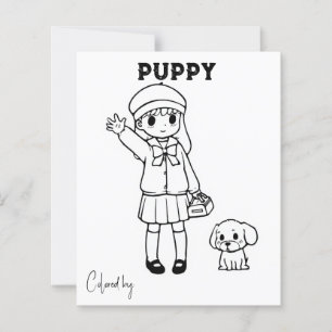 Página Color Me para Crianças Personalizar filho