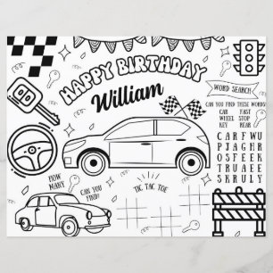 Página Coloração de Aniversário Imprimível do Tema