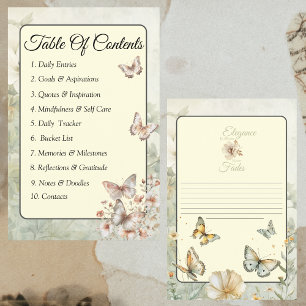 Página Conteúdo do Binder de Flores Selvagens Chic