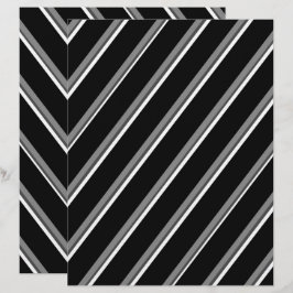 Página de Álbum de Recortes com Listras Diagonais 