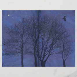 Página de Diário Escuro da Floresta da Meia-Noite