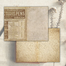 Página de Papel Antigo Vintage para Jornal de Reco
