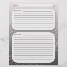 Página de receita de espiral de classe de perda de